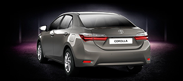 Новая Toyota Corolla вид сзади